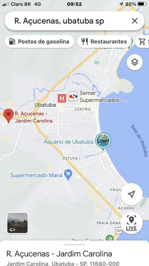 Casa Jardim Carolina Perto Posto Torrao, Supermecado Shibata E Semar Ubatuba Exterior foto